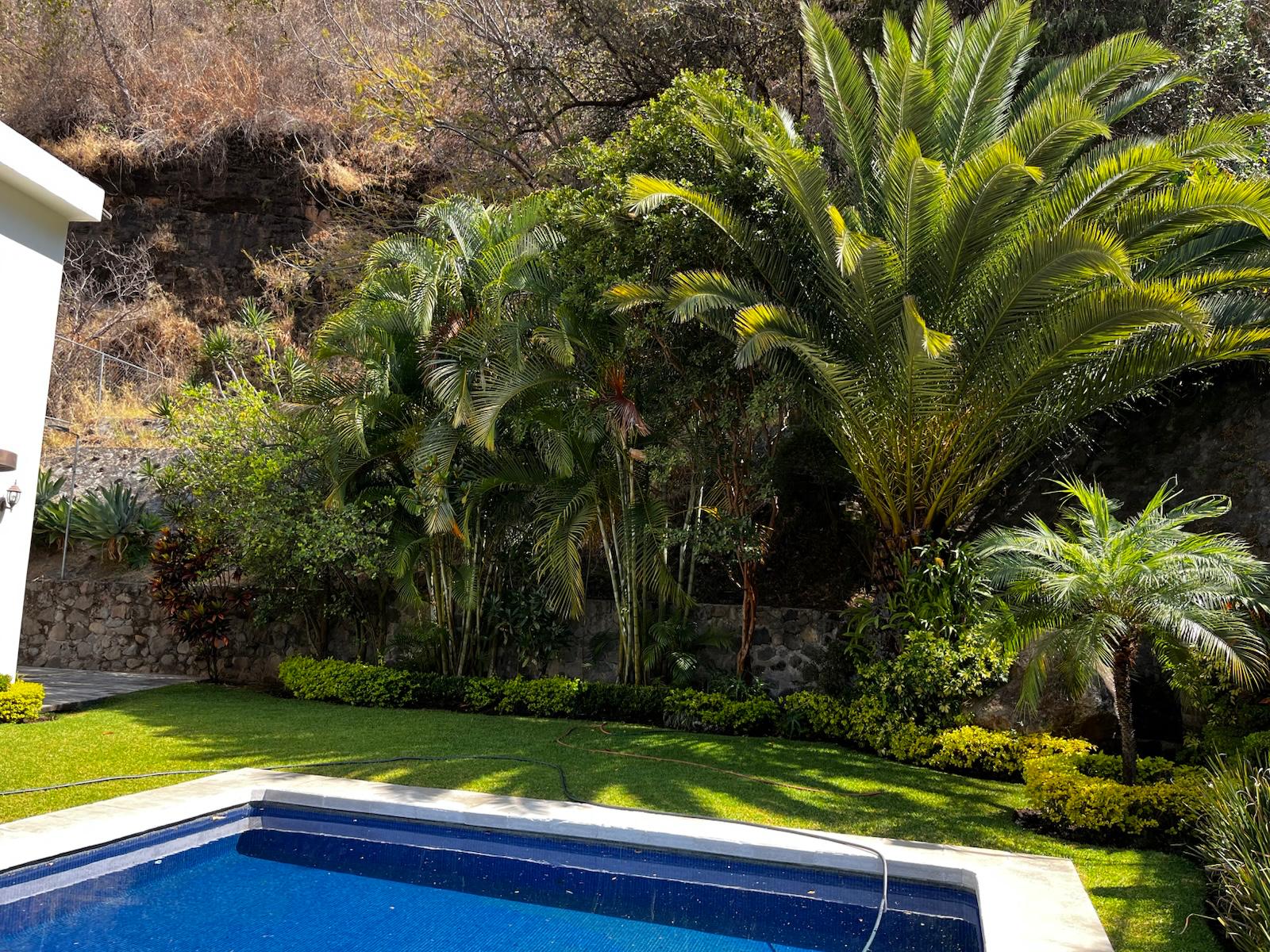 Antes y después de jardín residencial